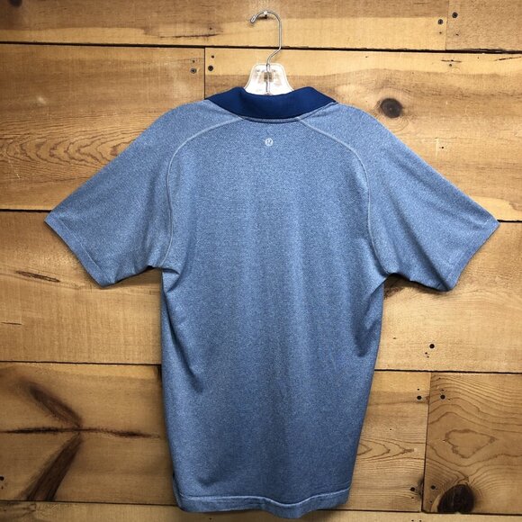 Lululemon Polo Golf Lightweight Shirts Lot Of 2 Mens Size Medium Casual Stretch - Picture 5 of 9
